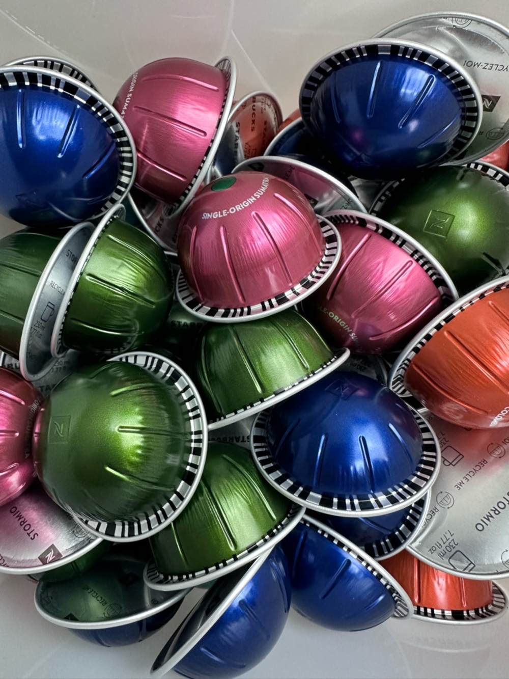 Starbucks Nespresso Vertuo Coffee Espresso Pods 43 Loose Pods Sumatra Stormio